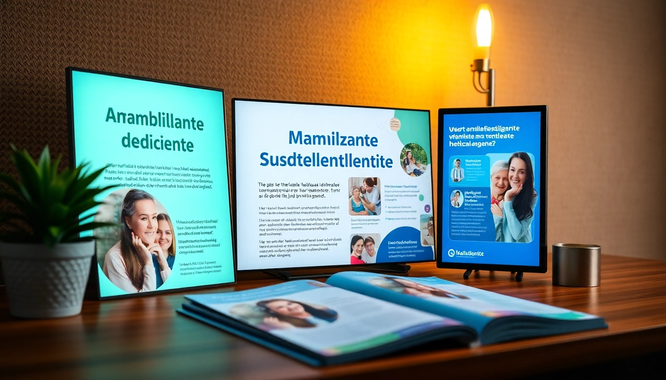 Engaging pflegedienst werbung highlighting caring services and vibrant marketing materials.