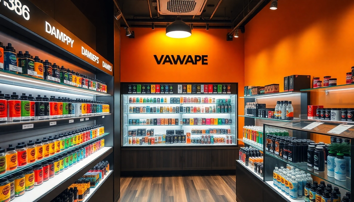 Check out the Dummy vapes price displayed prominently among vibrant vape products in an inviting shop setting.