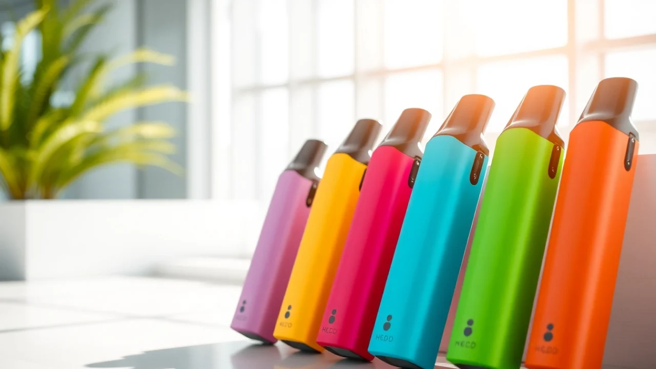 Discover HQD Pods showcasing vibrant colors and sleek designs for a premium vaping experience.