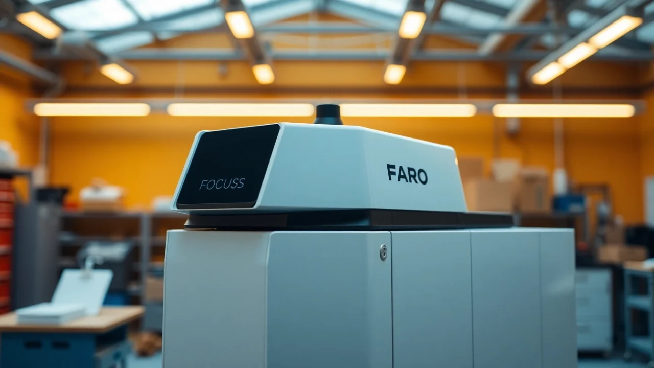 Utilizing the Brand New Faro Focus S150 Laser Scanner For Sale for precision scanning in detailed architectural projects.