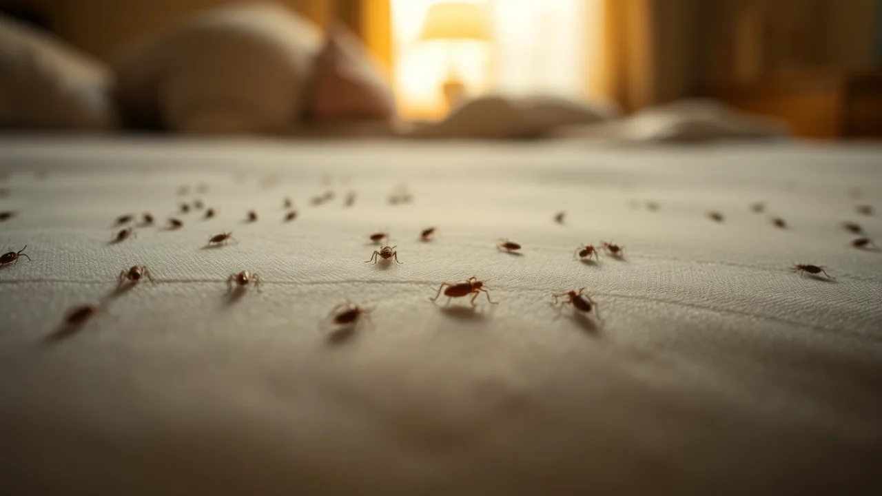 Inspect your mattress for bed bug control by identifying small insects hiding in seams and crevices.
