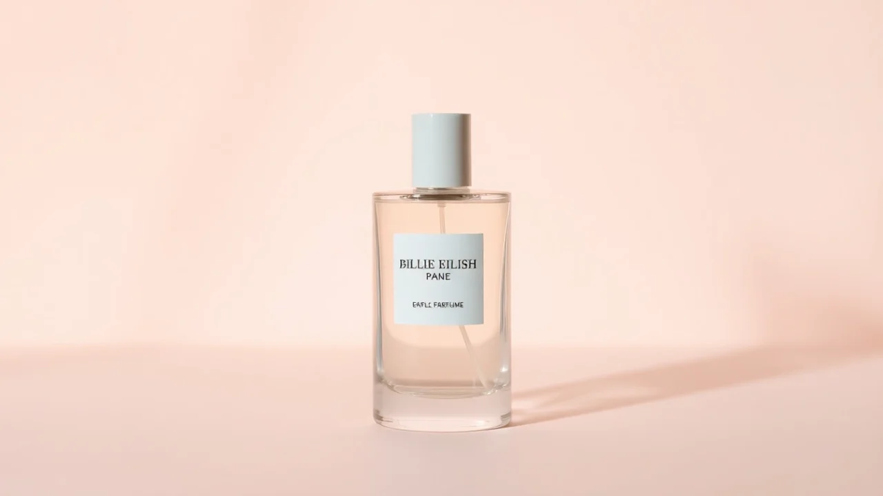 Billie Eilish perfume bottle elegantly displayed, showcasing its unique design and captivating allure.