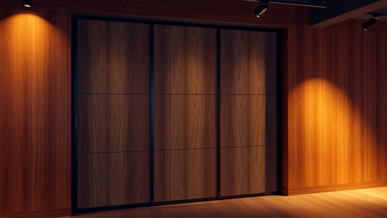 Reconfigure spaces effortlessly with a stylish sliding partition wall that enhances modern interiors.