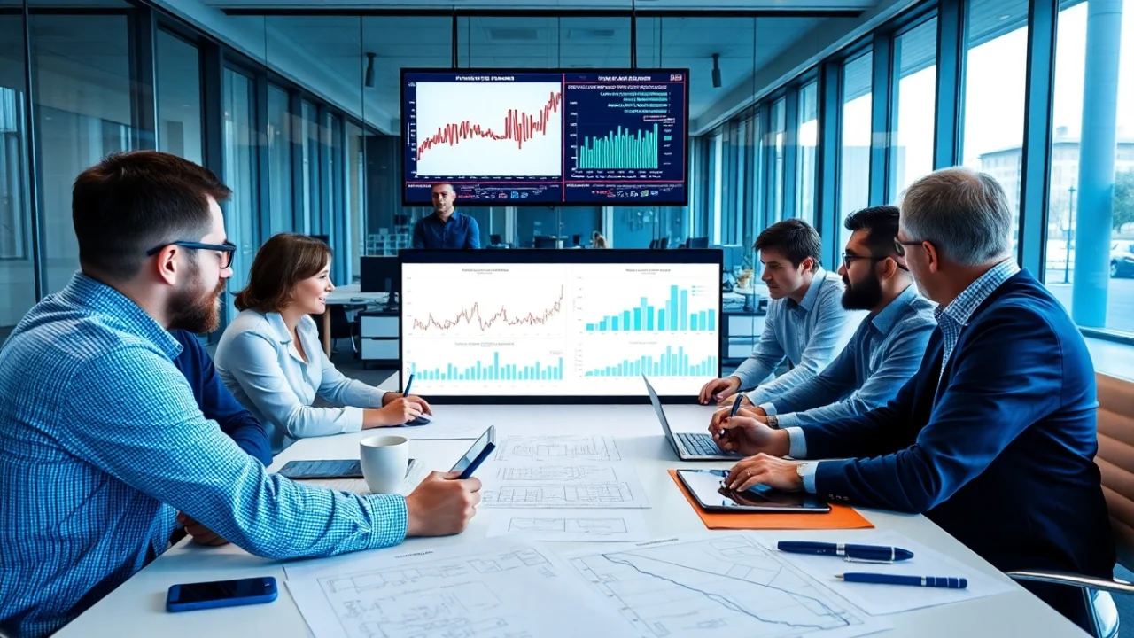 Engineers from a leading pipe stress Company, collaborating in a modern office setting to solve complex challenges.
