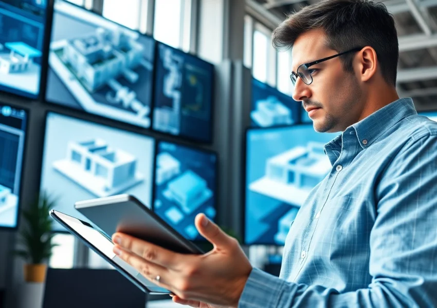 Enhance your skills with BIM Training in Pune, featuring a professional engineer engaging with advanced modeling software.