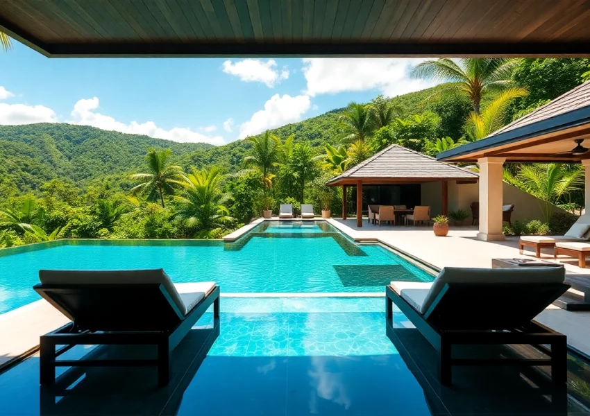 Experience enticing villa rentals with a stunning poolside view in Phuket’s tropical oasis.