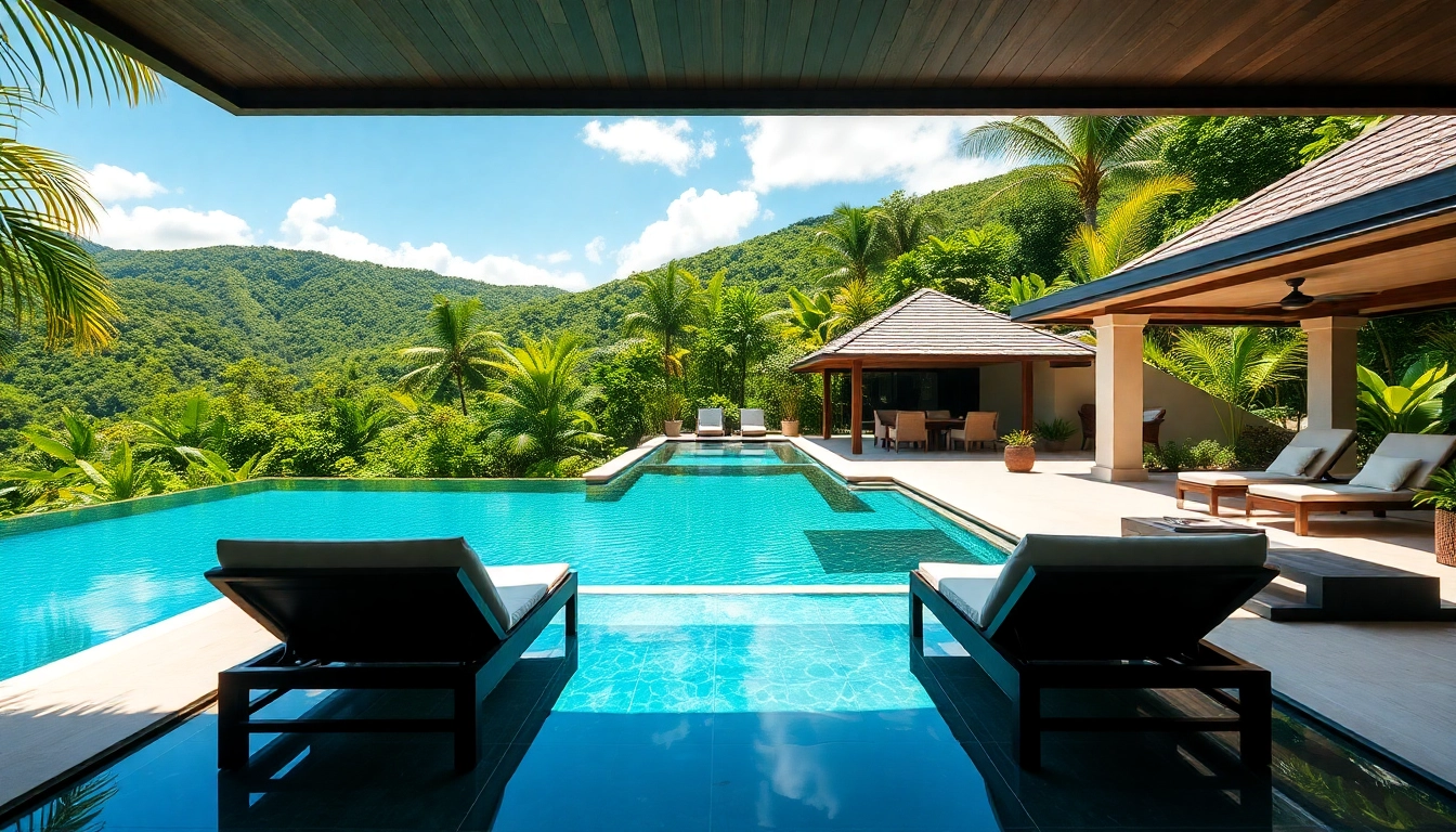 Experience enticing villa rentals with a stunning poolside view in Phuket’s tropical oasis.