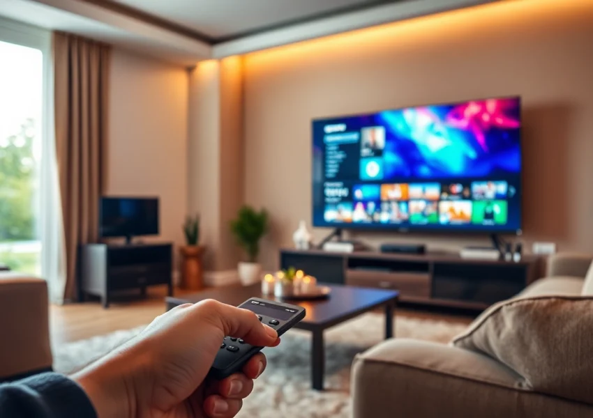 Get started with your iptv test line on a vibrant home entertainment setup.