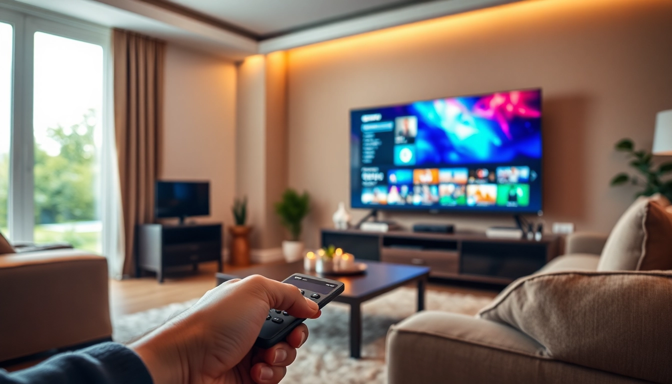 Get started with your iptv test line on a vibrant home entertainment setup.