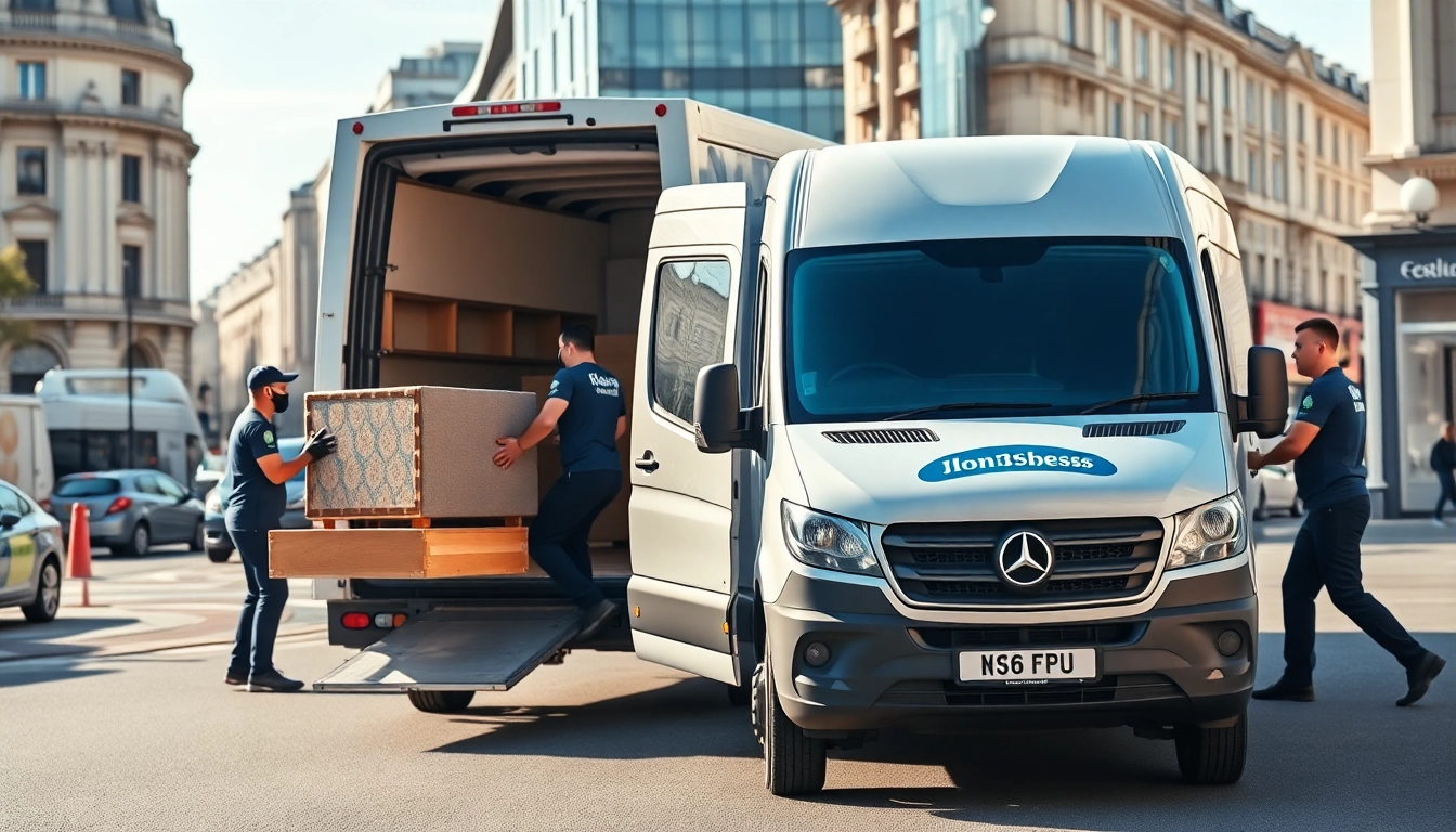 Experience reliable furniture removals in London with expert movers loading items into a van.