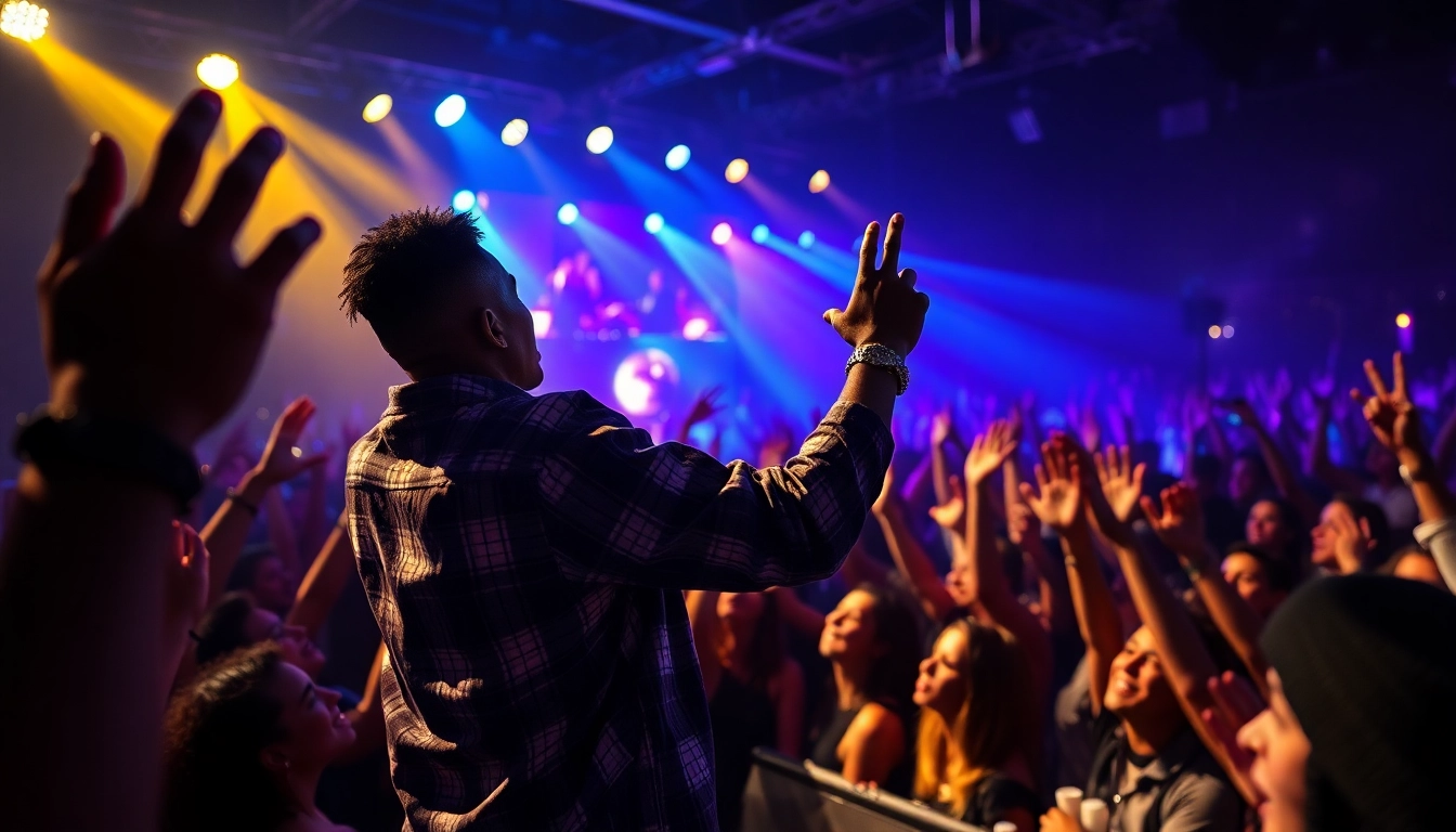 Experience BigMay202 songs live with an electrifying concert scene, capturing the artist's energy.