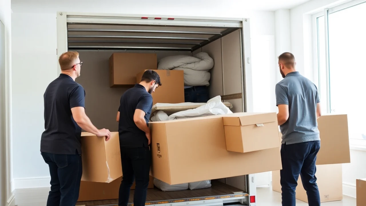 Efficient moving services by Umzugsfirma Erlangen packing valuable items with care and precision.