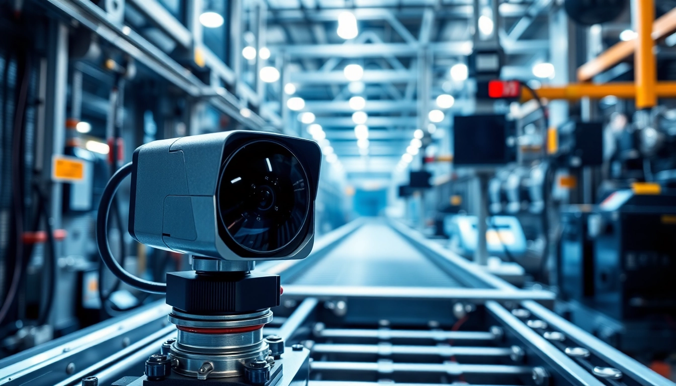 Capture of a machine vision setup demonstrating high-resolution imaging in an industrial environment.
