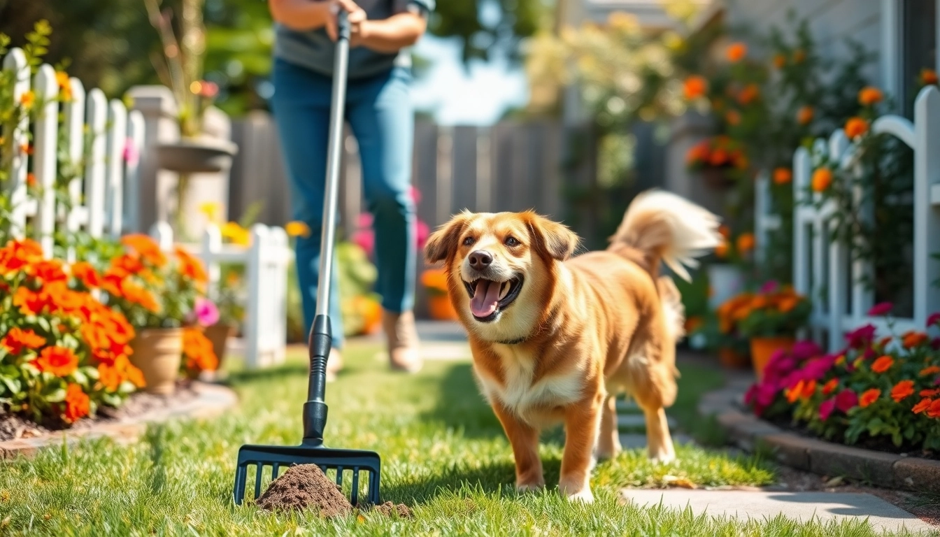 Clean up dog poop effectively while enjoying a tidy backyard environment with your pet.