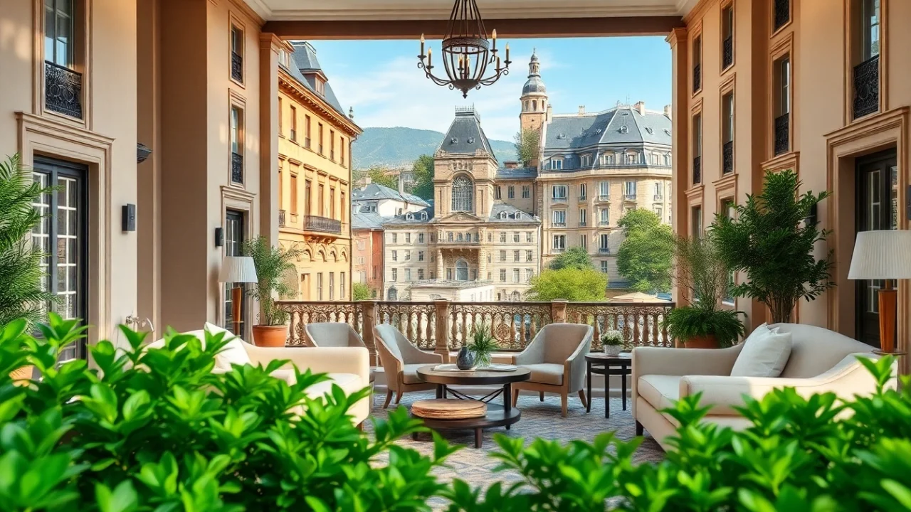 Discover European Pesach hotels with elegant lobbies decorated for Passover celebrations.