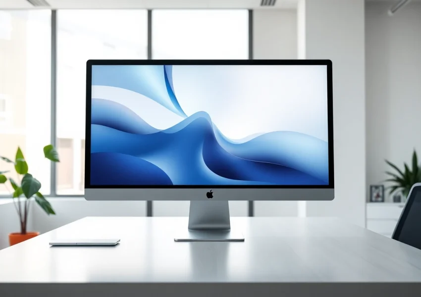 Buy Apple Pro Display with stunning visuals in a professional workspace setting.