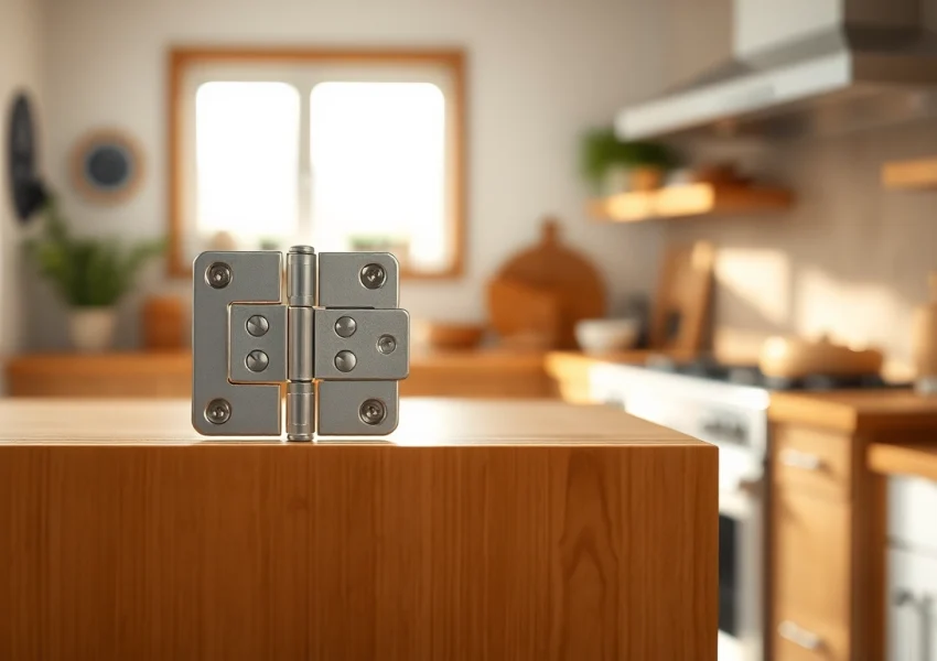 Cabinet Hinge Manufacturers showcase high-quality hinges in a professional kitchen setup.