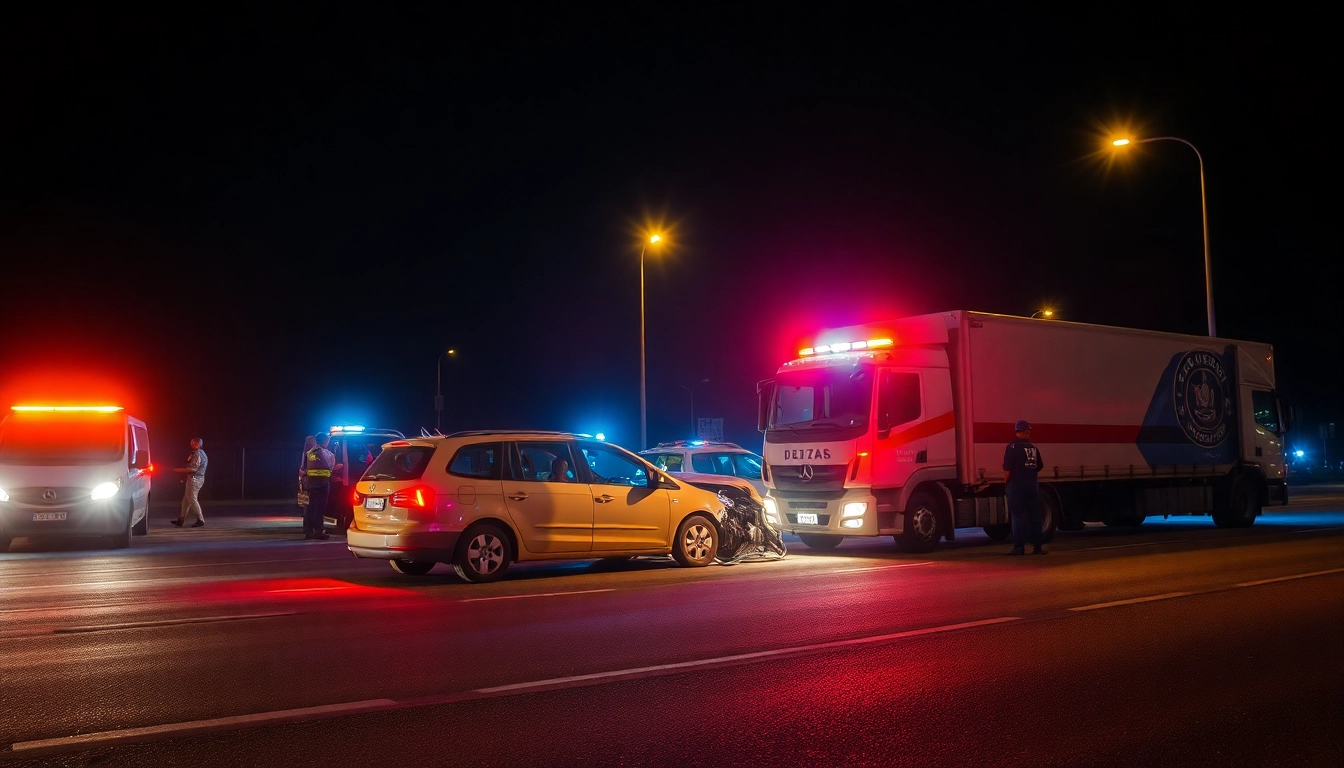 Düzce haber son dakika: Scene of a serious accident with police and emergency responders assessing the crash site.