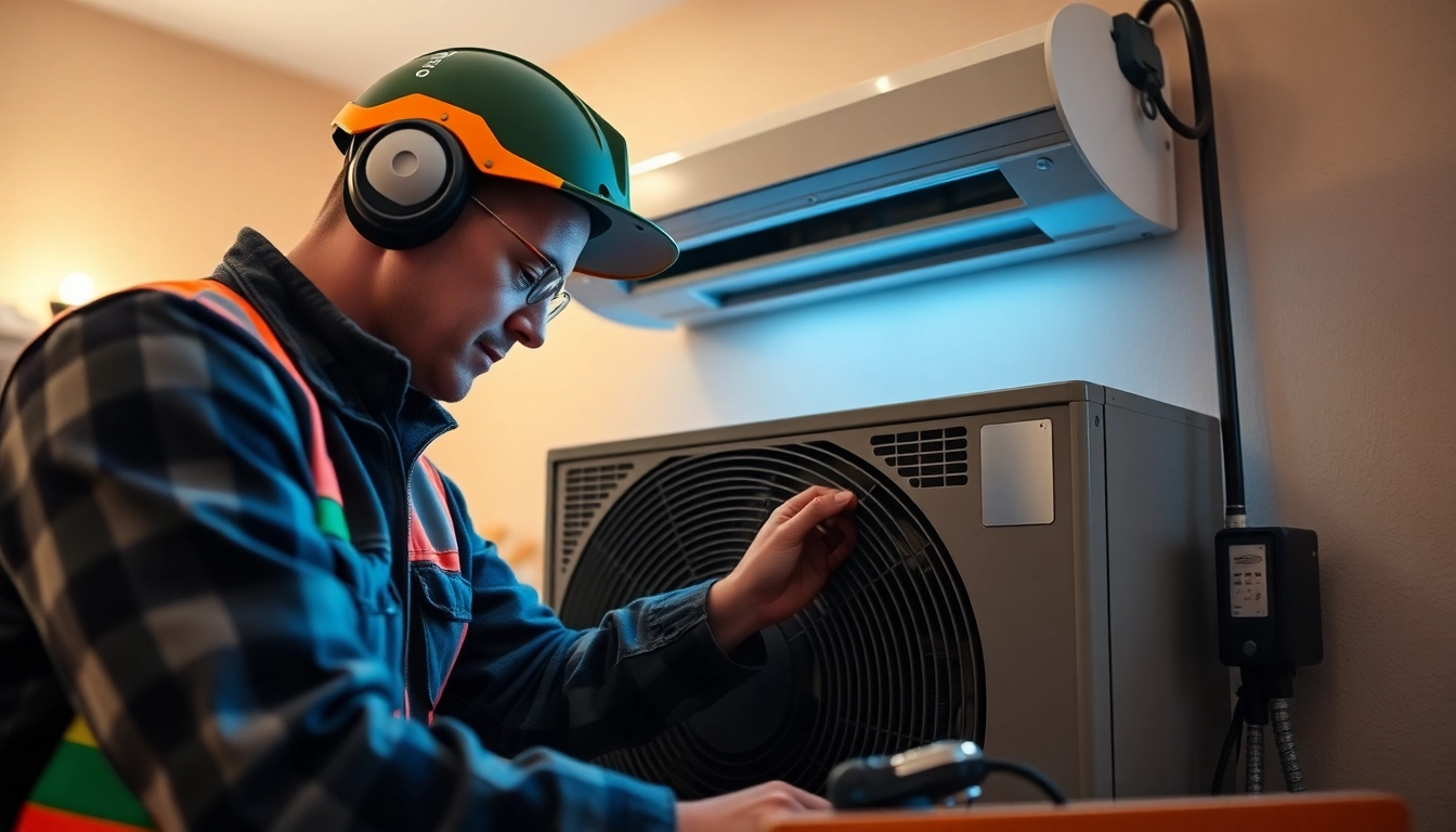 Expert technician servicing HVAC unit for Alberta HVAC dealer, showcasing professional craftsmanship.