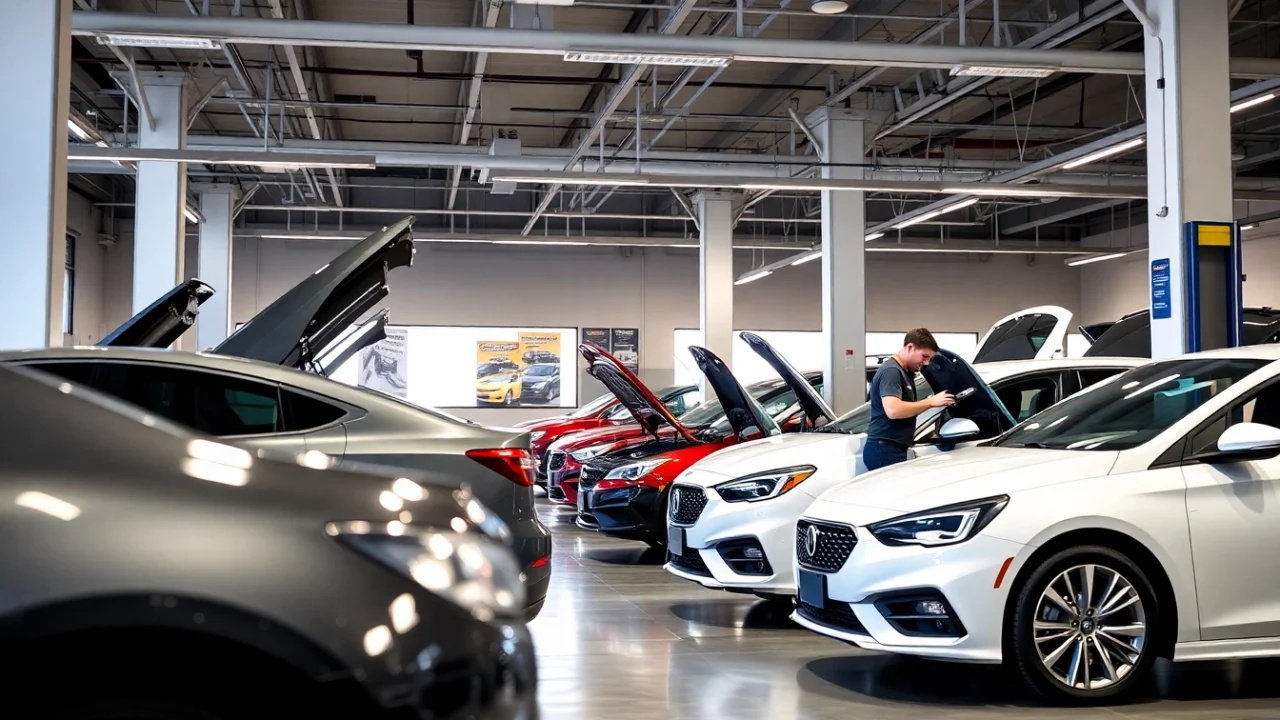 Book reliable car service Atlanta with certified mechanics in a modern garage for optimal vehicle care.