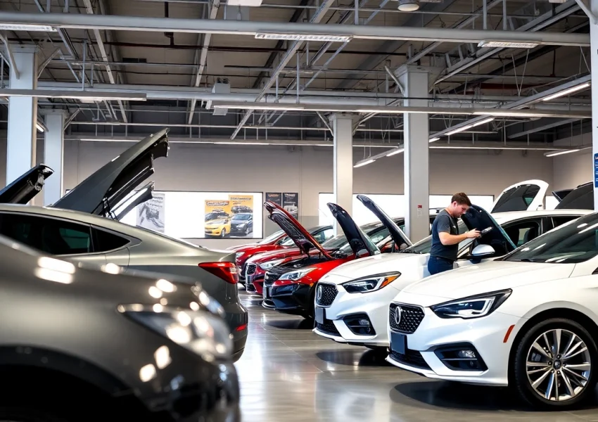 Book reliable car service Atlanta with certified mechanics in a modern garage for optimal vehicle care.