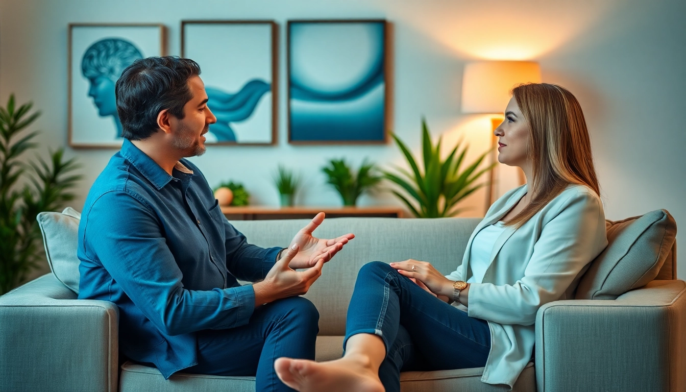 Engage in German Personality Disorder Therapy in Dubai with a professional therapist in a calming office setting.