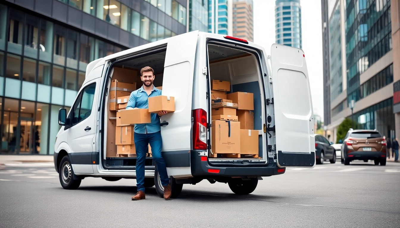 Efficient man and van moving service assisting with a household relocation.