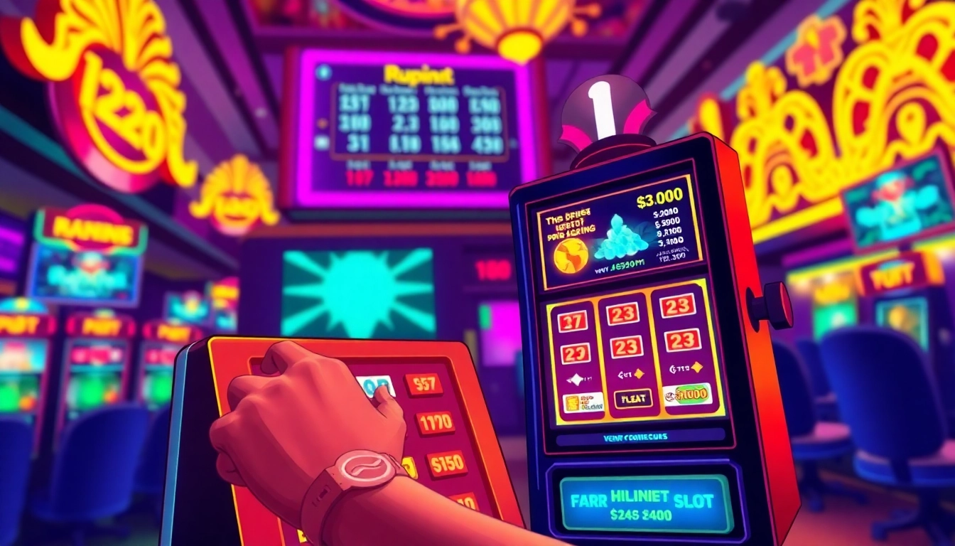 Rasakan serunya bermain panggilan pada mesin slot rupiah126 slot dengan suasana kasino yang cerah dan menyenangkan.
