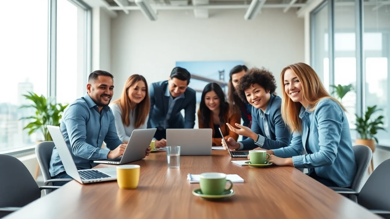 Actieve samenwerking bij een online marketing bureau Tilburg met een divers team.