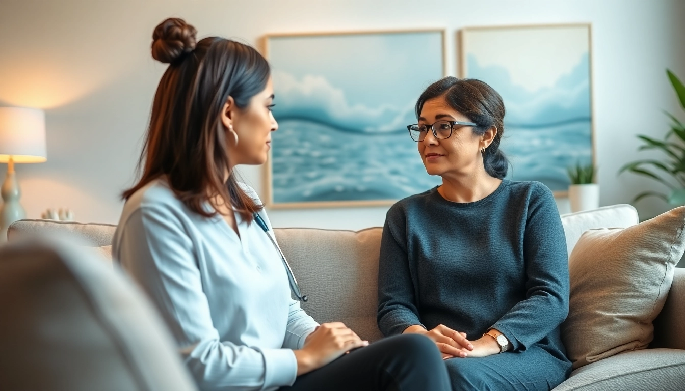 Providing personalized depression treatment dubai in a serene therapy session.