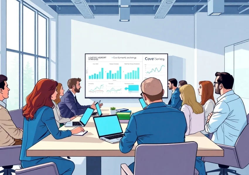 Suppliers collaborate in a modern conference room to discuss strategies.