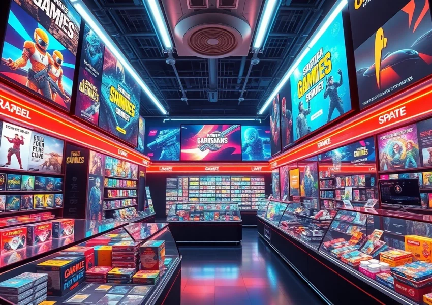 Belanja di Game Items shops menampilkan koleksi digital warna-warni dan kosmetik permainan.