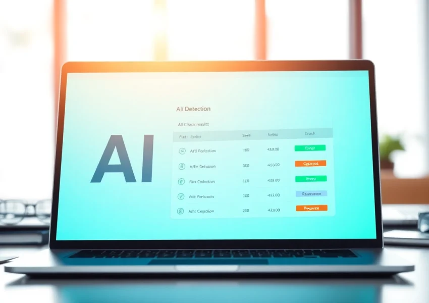 Verify text authenticity with an efficient ai checker in a modern workspace.