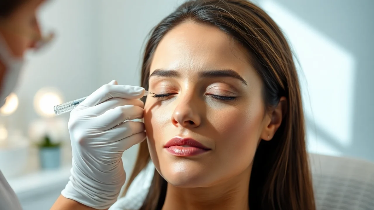 Experience wrinkle relaxer treatment in a serene medspa with a professional showing expertise.