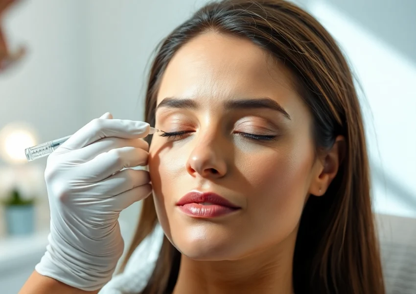 Experience wrinkle relaxer treatment in a serene medspa with a professional showing expertise.