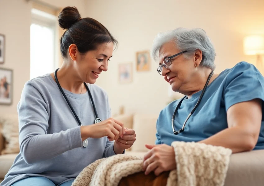 Senior caregivers Austin TX providing compassionate support in a warm and inviting home environment.