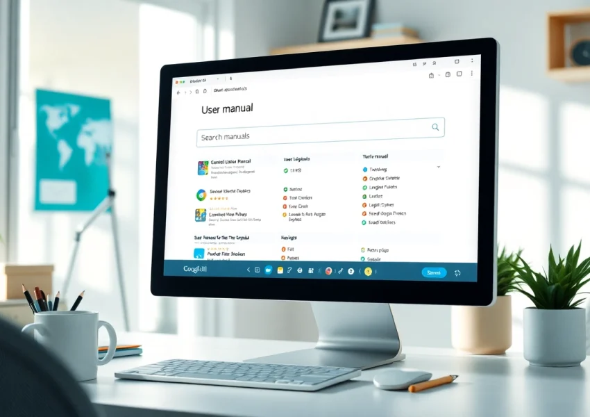 Find user manuals effectively at https://manualsfact.com/ on a bright and organized workspace.