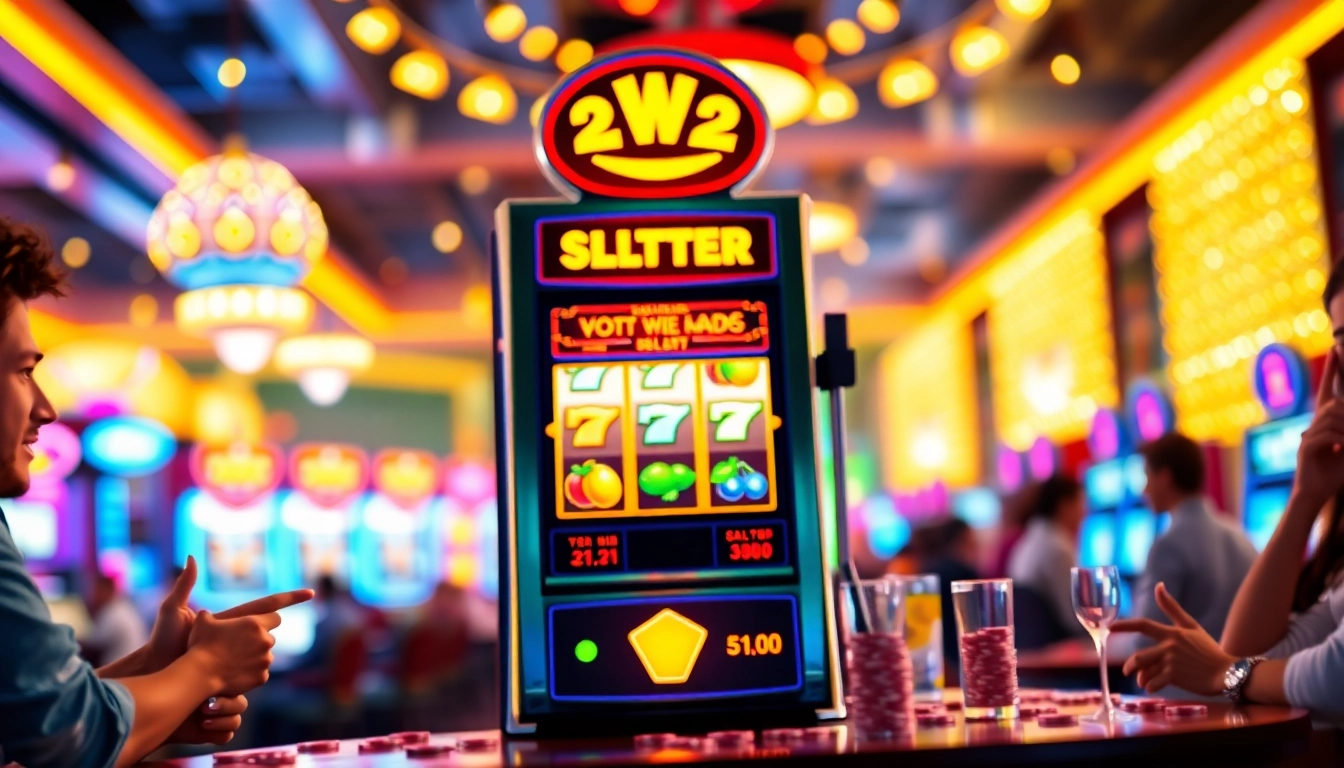 Menangkan permainan Dumdum 4D slot dari mesin slot yang berwarna-warni di kasino.
