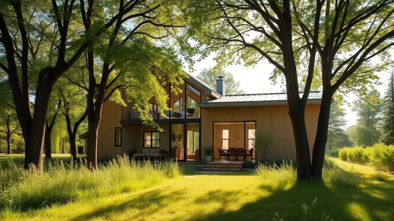 Explore sip house projects showcasing modern architecture surrounded by lush greenery.
