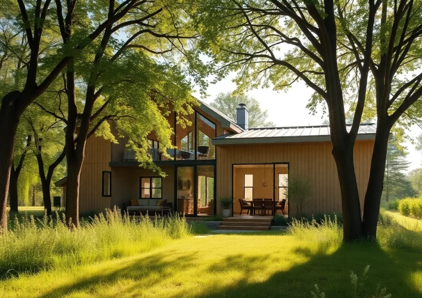 Explore sip house projects showcasing modern architecture surrounded by lush greenery.