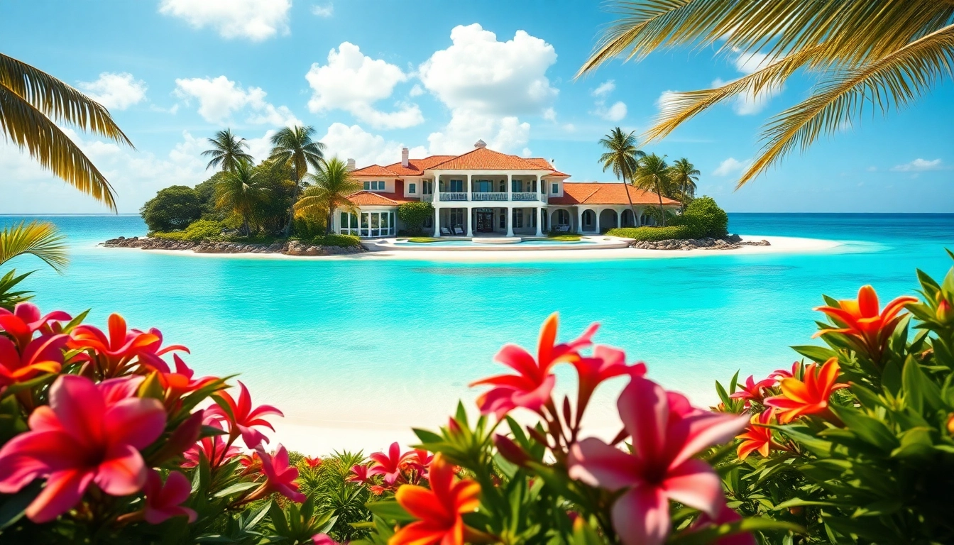 Explore beautiful jamaica real estate with a stunning beachfront villa surrounded by tropical scenery.