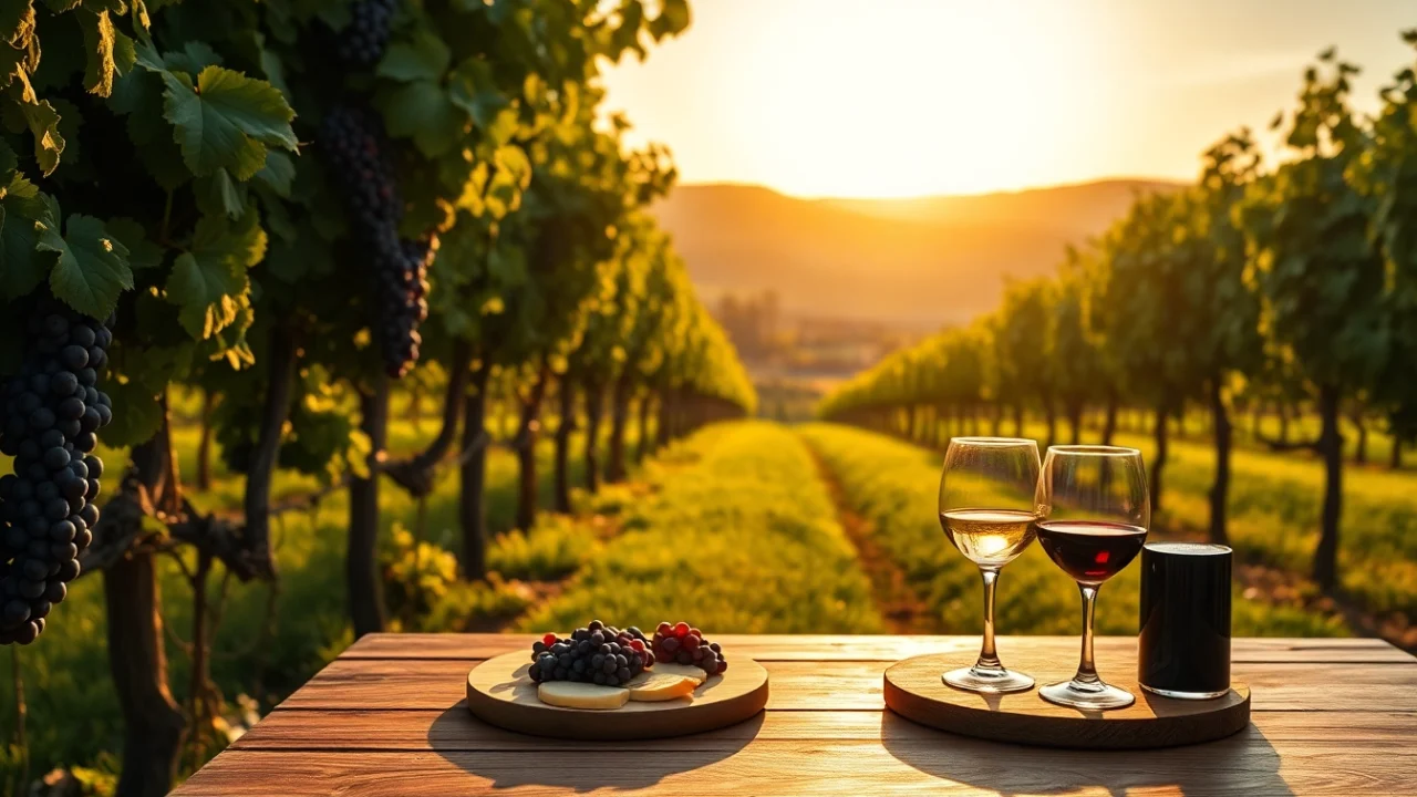 Tasting local clarksburg wineries wine outdoors with scenic vineyard views.