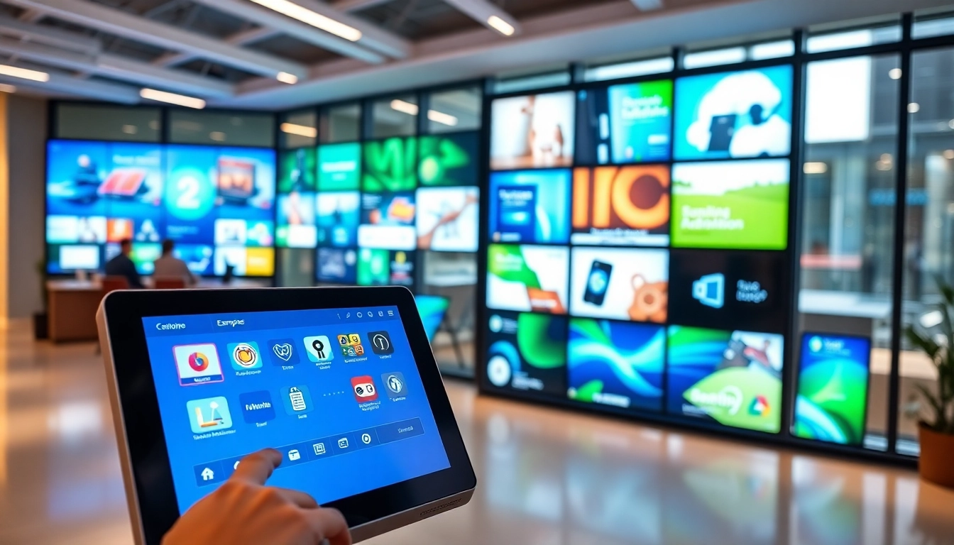 Engaging digital signage platform for businesses showcasing vibrant displays and user-friendly interface.