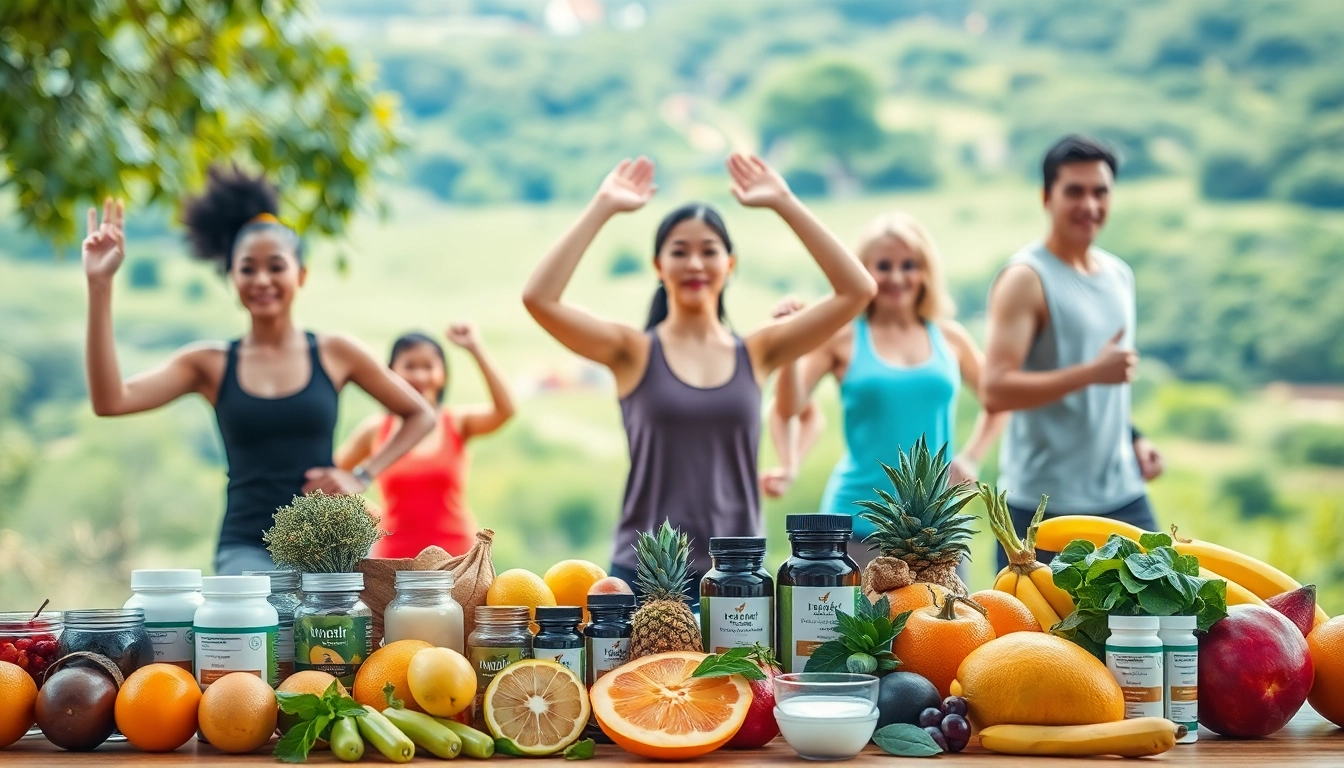 Promote wellness through nutrition and fitness at https://newimage.world/ with a vibrant group engaging in healthy activities.