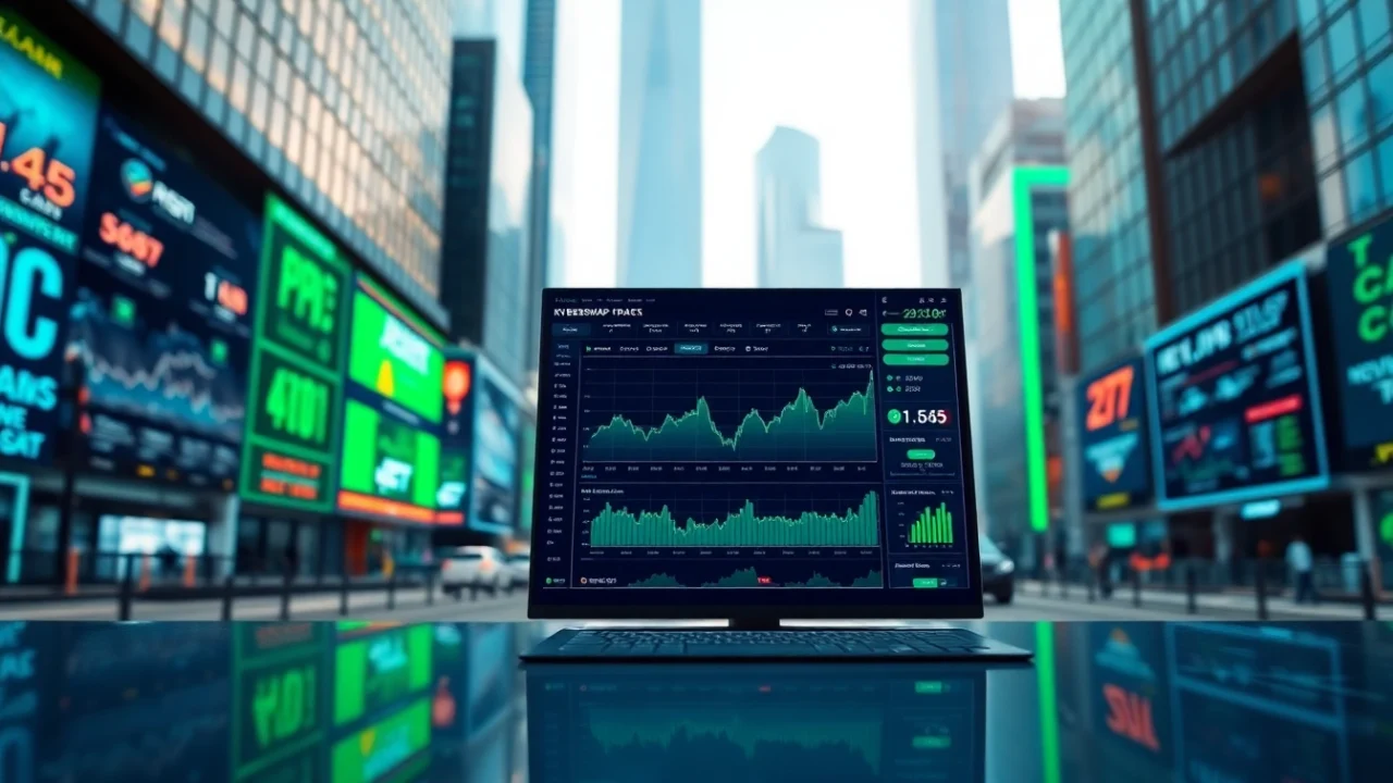 Engaging visual of the kyberswap trading interface highlighting innovative features and market dynamics.