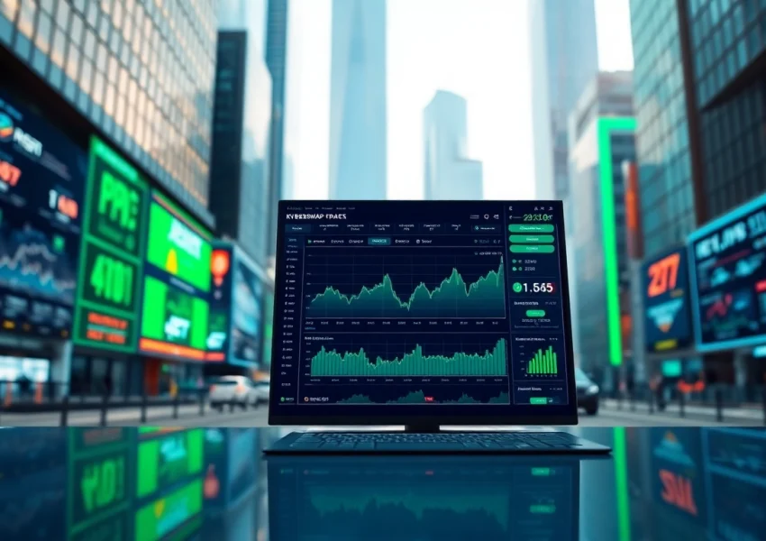 Engaging visual of the kyberswap trading interface highlighting innovative features and market dynamics.