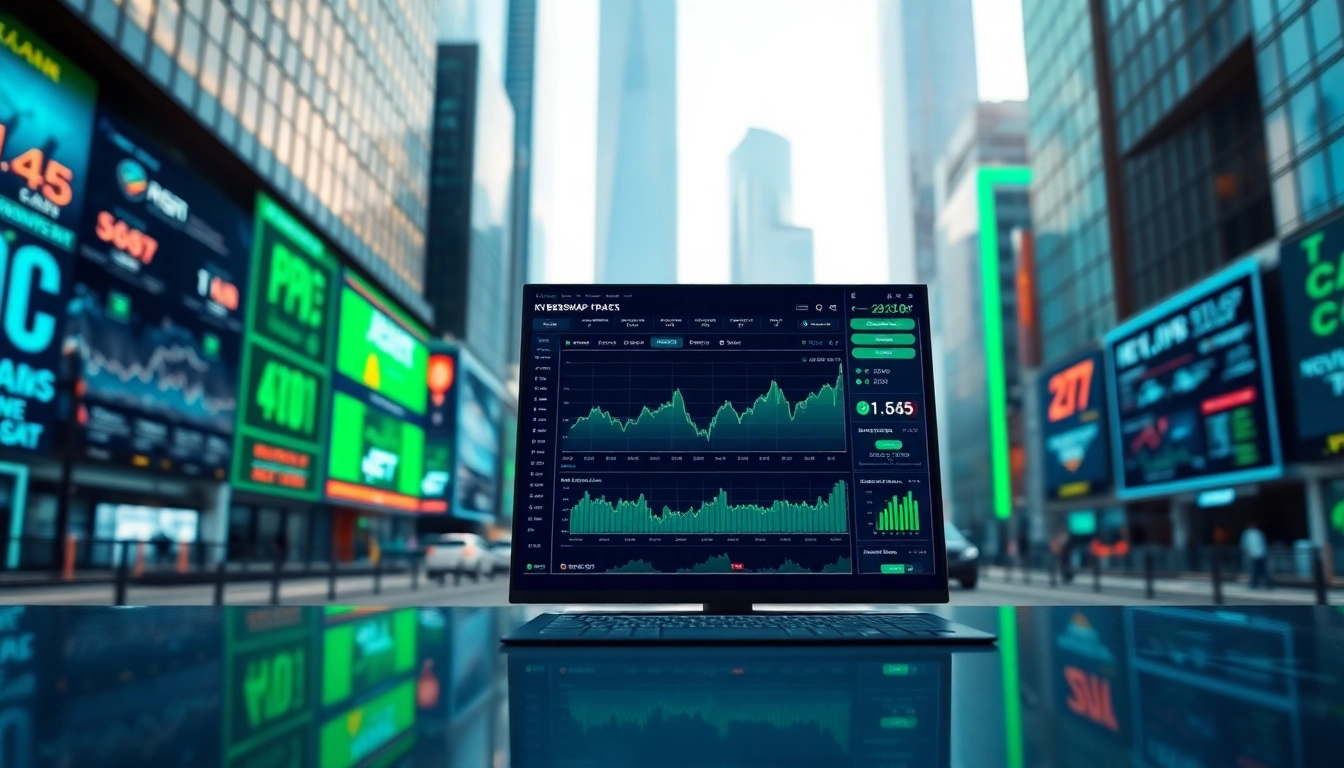 Engaging visual of the kyberswap trading interface highlighting innovative features and market dynamics.
