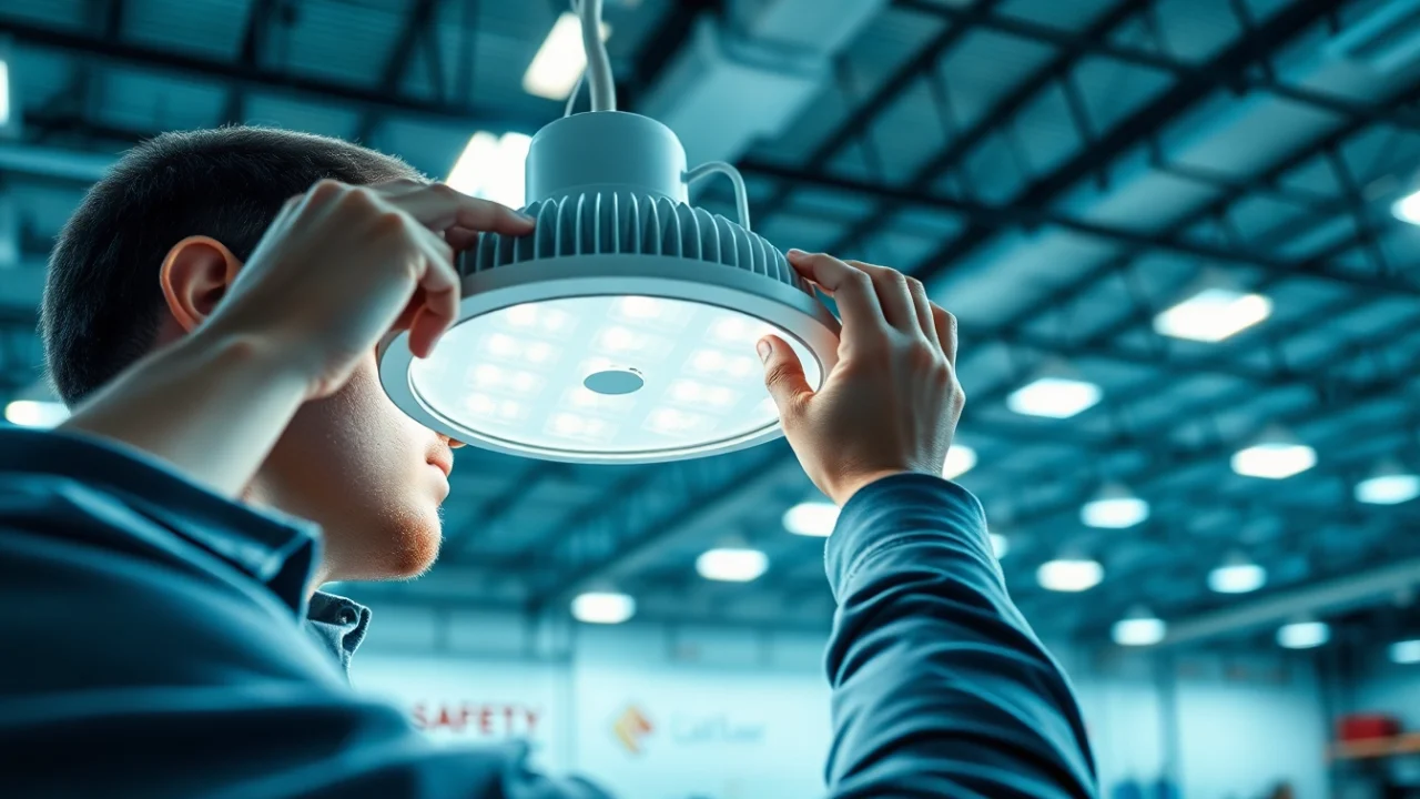 Illuminate your space with Vapor Tight Light, showcasing a professional installation in an industrial setting.