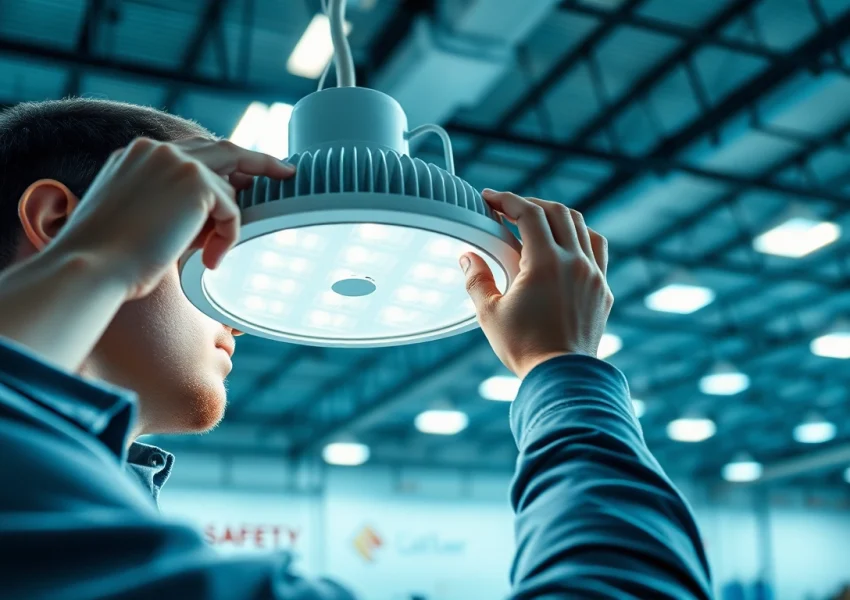 Illuminate your space with Vapor Tight Light, showcasing a professional installation in an industrial setting.