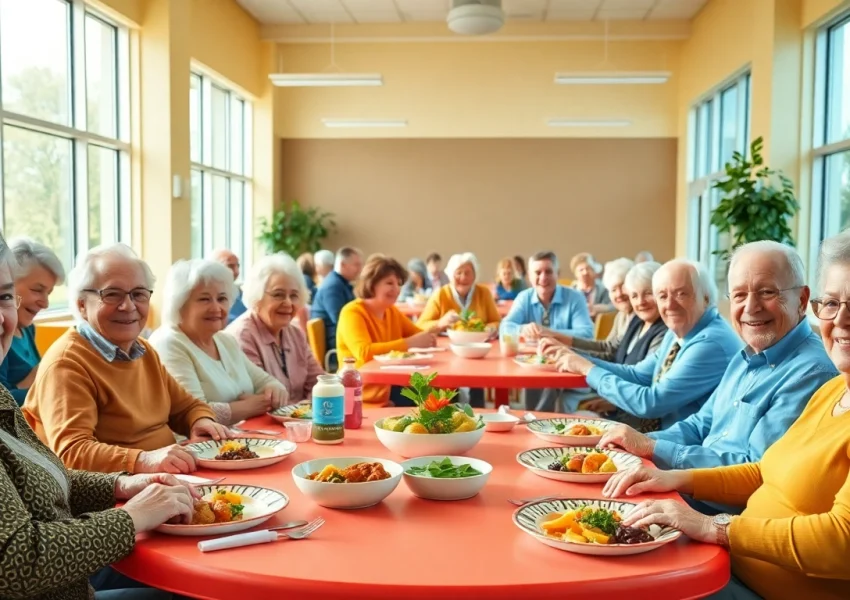 Enjoy a delightful meal at the henderson nv senior center menu with vibrant settings and diverse meals.